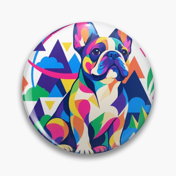 Item preview, Vibrant Geometric Pop Art French Bulldog designed and sold by DopamineMosaic.