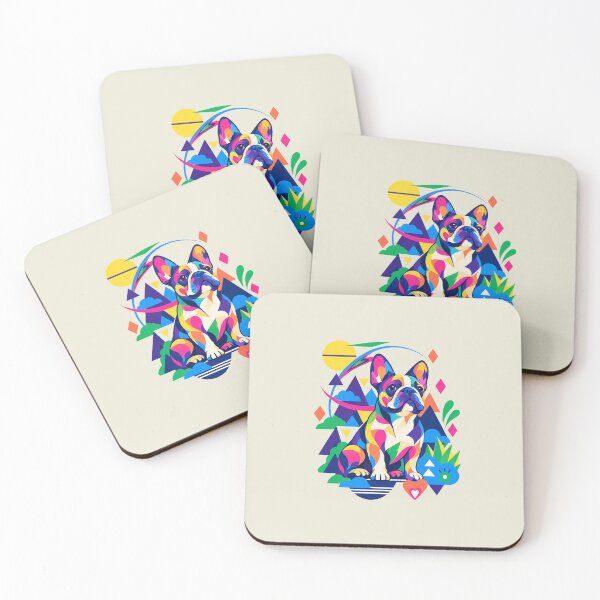Item preview, Vibrant Geometric Pop Art French Bulldog designed and sold by DopamineMosaic.