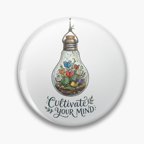 Item preview, Cultivate Your Mind - Magical Book Terrarium Lightbulb Art designed and sold by Sanan Israyilli.