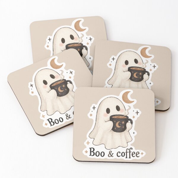 Item preview, Boo & coffee | Aesthetic Poster designed and sold by AlxMn.