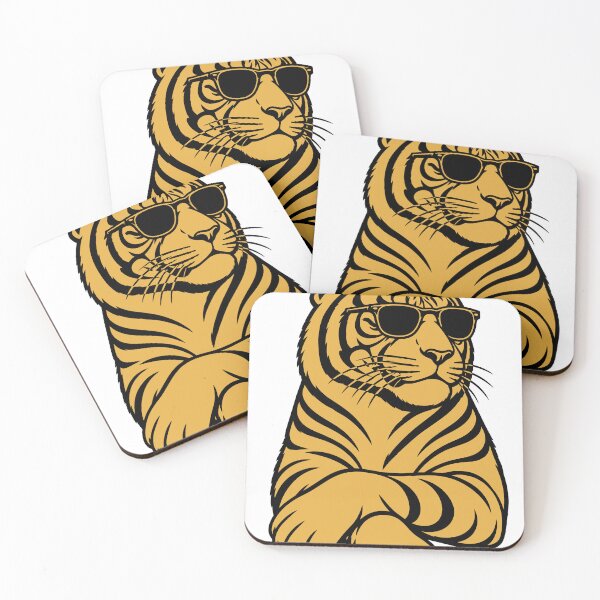 Item preview, Cool Tiger with Sunglasses designed and sold by PIXEL POP DESIGNS - Beyond the Norm!.