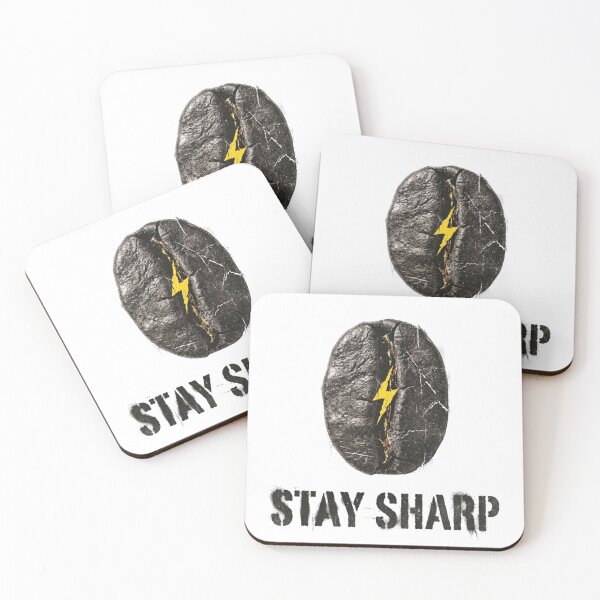 Item preview, Stay Sharp - Vintage Coffee Bean Lightning Bolt Energy designed and sold by Sanan Israyilli.