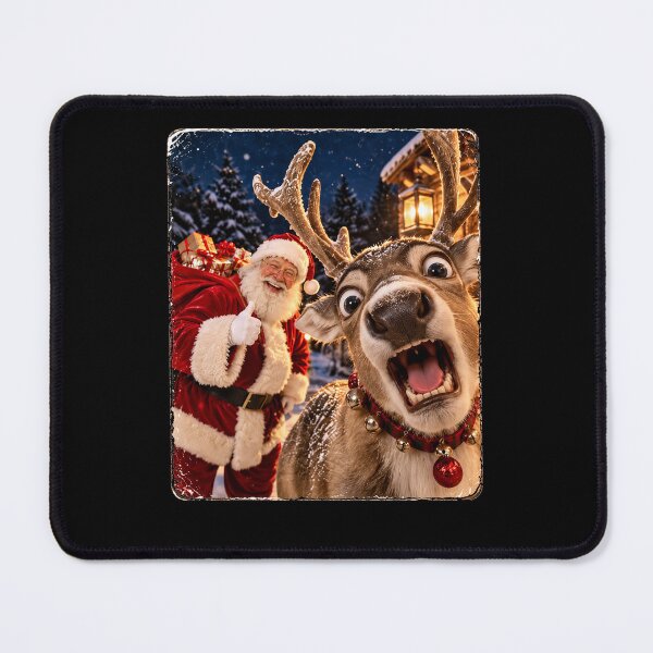 Item preview, Reindeer Santa Christmas Selfie designed and sold by DaphoLatara.