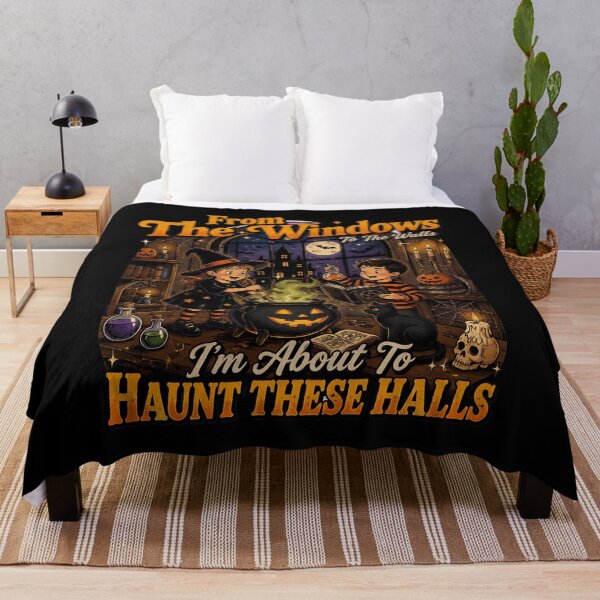 Item preview, From The Windows To The Walls I’m About To Haunt These Halls Halloween Witch designed and sold by BuncoHearas.