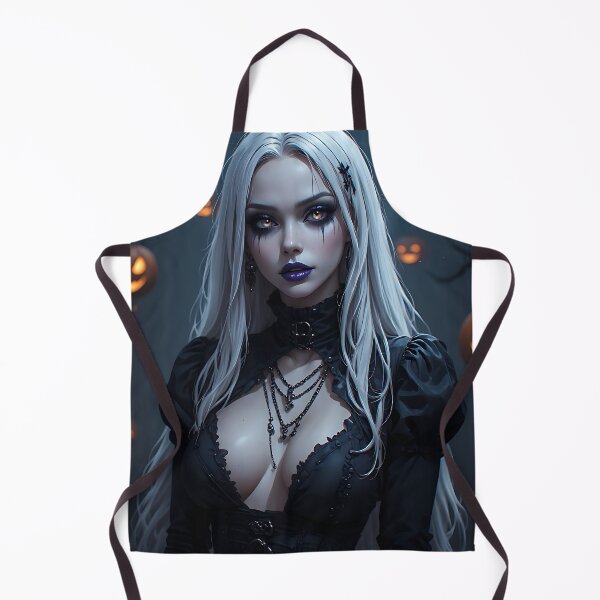 Item preview, Hot Halloween Anime Babe Goth Mommy Waifu Woman designed and sold by Your New Fixation.