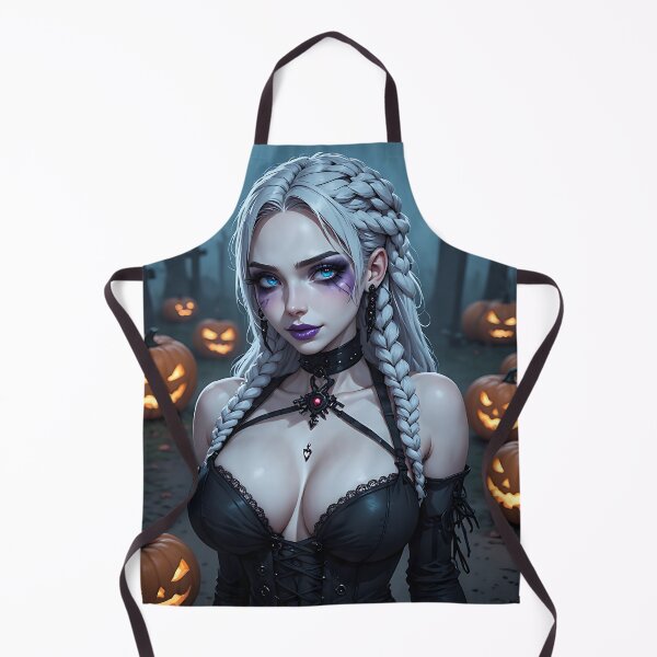 Item preview, Hot Halloween Anime Babe Goth Mommy Waifu Woman designed and sold by Your New Fixation.