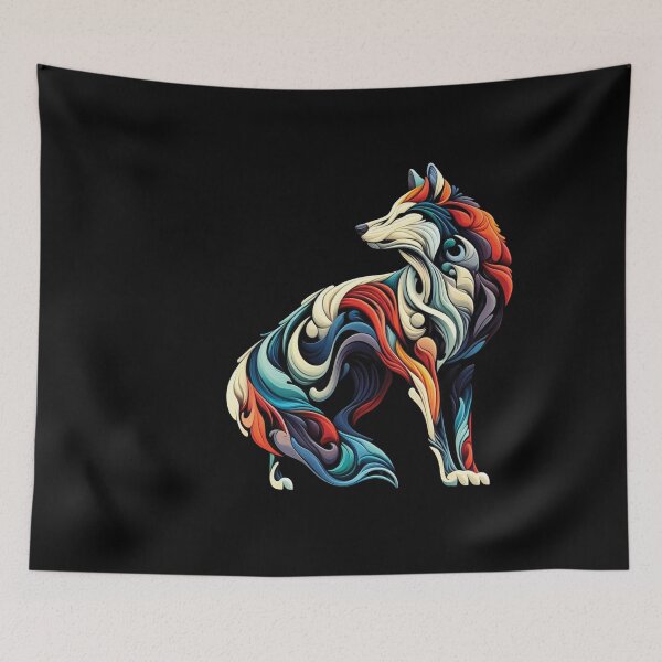 Item preview, Colorful Wolf III designed and sold by gabrieltiveron.
