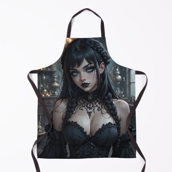 Item preview, Hot Halloween Anime Babe Goth Mommy Waifu Woman designed and sold by Your New Fixation.
