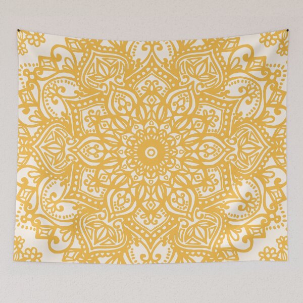 Item preview, Yellow Mandala Pattern designed and sold by aterkaderk.