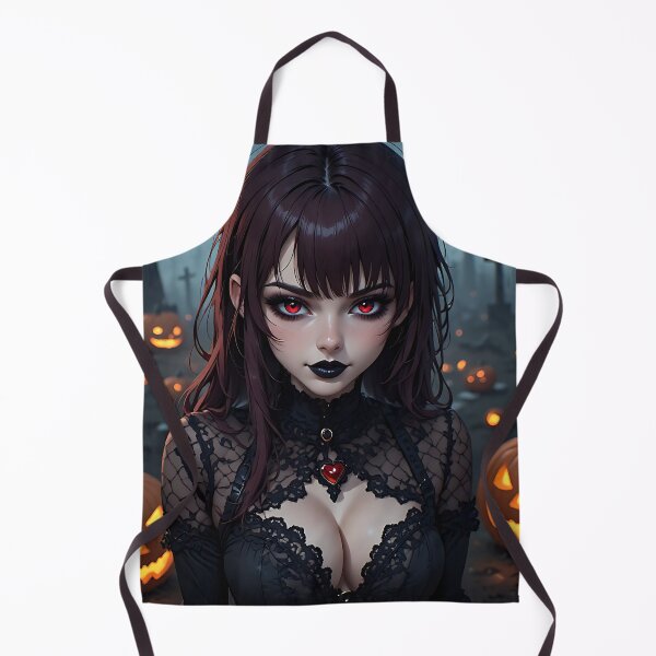 Item preview, Hot Halloween Anime Babe Goth Mommy Waifu Woman designed and sold by Your New Fixation.