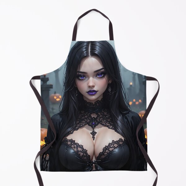 Item preview, Hot Halloween Anime Babe Goth Mommy Waifu Woman designed and sold by Your New Fixation.