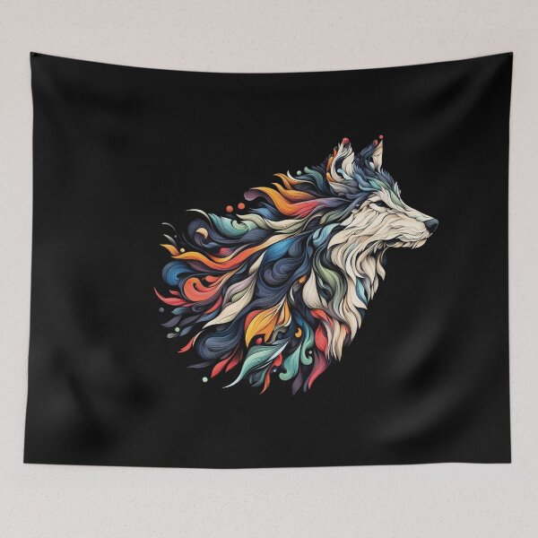 Item preview, Colorful Wolf IV designed and sold by gabrieltiveron.