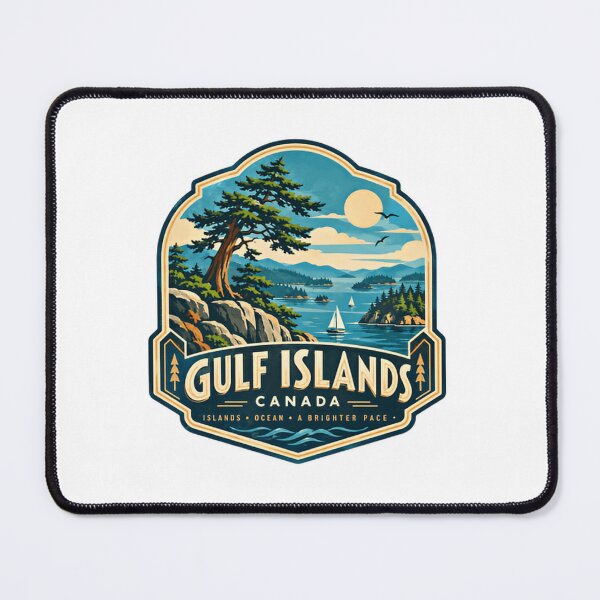 Item preview, Gulf Islands Canada Islands Ocean A Brighter Pace Travel Destination Souvenir Explorer Vacation designed and sold by Simsimah26Parks.