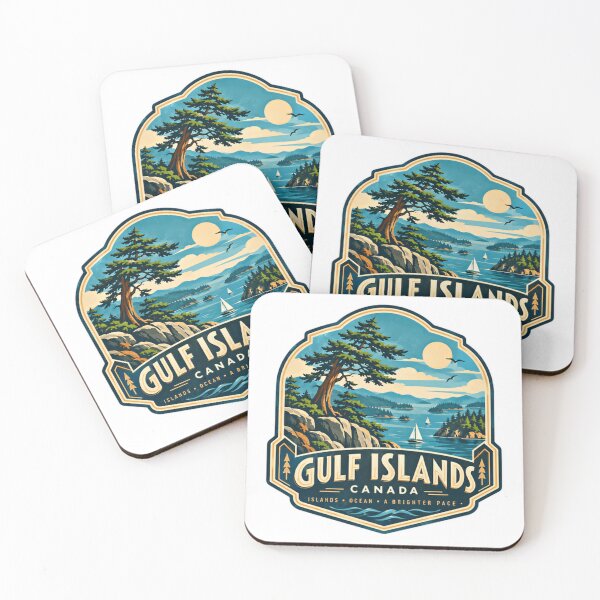 Item preview, Gulf Islands Canada Islands Ocean A Brighter Pace Travel Destination Souvenir Explorer Vacation designed and sold by Simsimah26Parks.