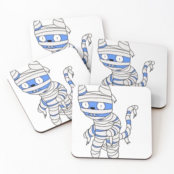 Item preview, mummy cat - blue designed and sold by motherbrainart.