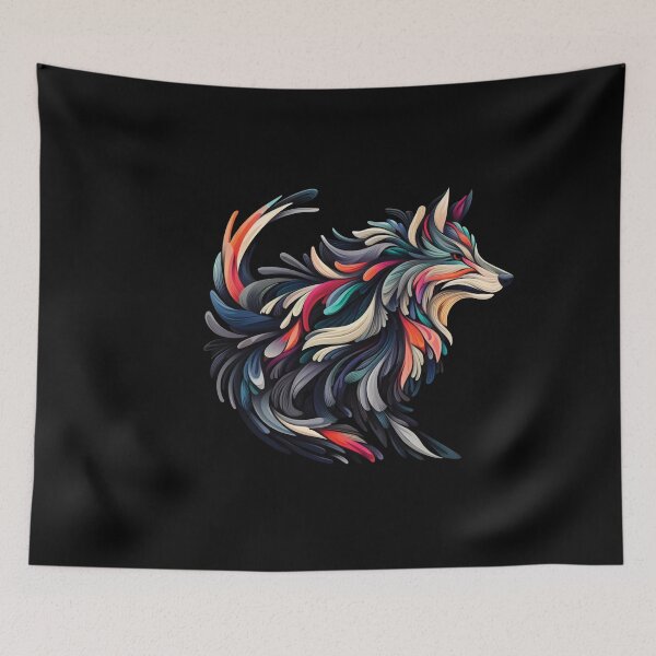 Item preview, Colorful Wolf V designed and sold by gabrieltiveron.