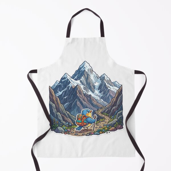 Item preview, Little Hiker Big Adventure - Cute Bird Mountain Climbing Art designed and sold by Sanan Israyilli.