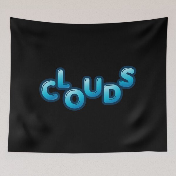 Item preview, Blue Cloud Lettering | Cute Sky Typography designed and sold by Detroja Typography.