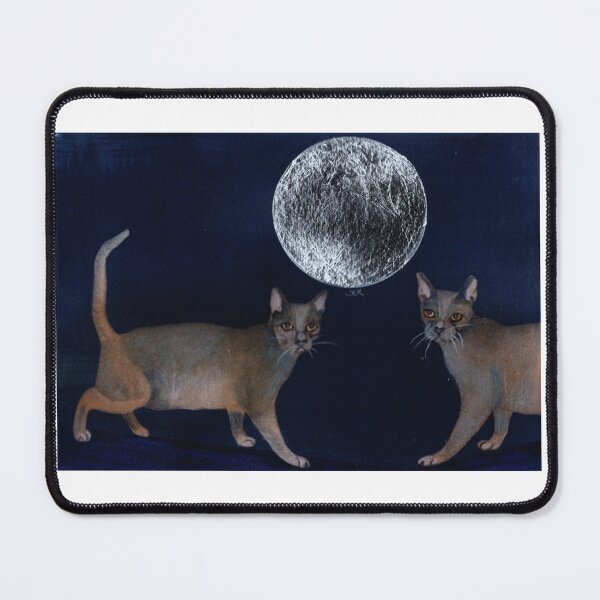 Item preview, Two cats one moon designed and sold by nicoleliz.