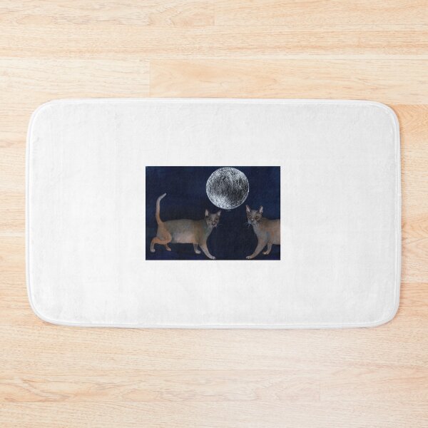 Item preview, Two cats one moon designed and sold by nicoleliz.