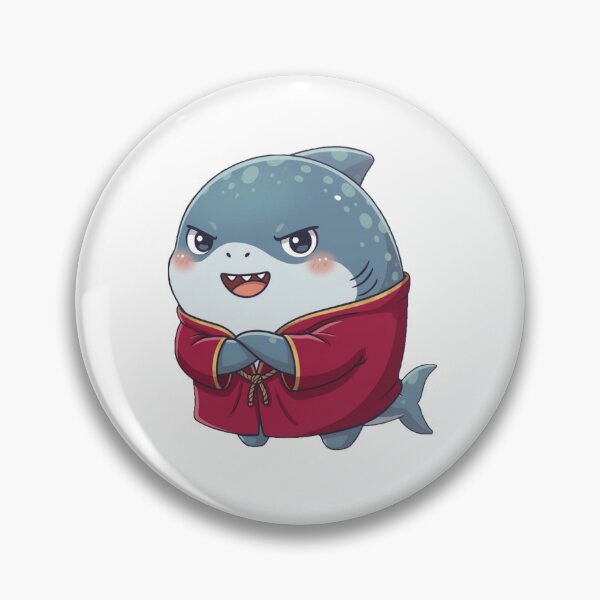 Item preview, Mischievous Shark in Red Cloak designed and sold by Nature's Chibis.