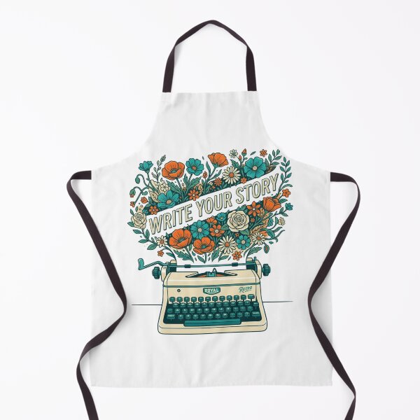 Item preview, Write Your Story - Vintage Royal Typewriter and Flowers Art designed and sold by Sanan Israyilli.