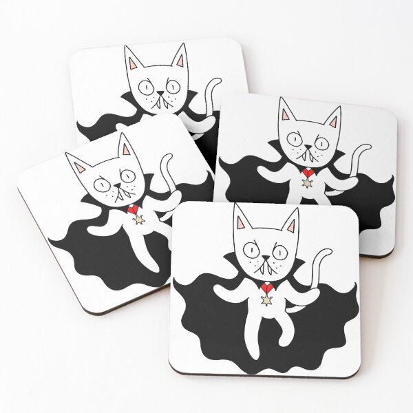 Item preview, Dracula Cat - Floating - white designed and sold by motherbrainart.