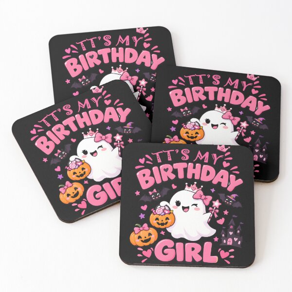 Item preview, Its My Birthday Girl Cute Pink Ghost Halloween Gift designed and sold by RoyesButler.
