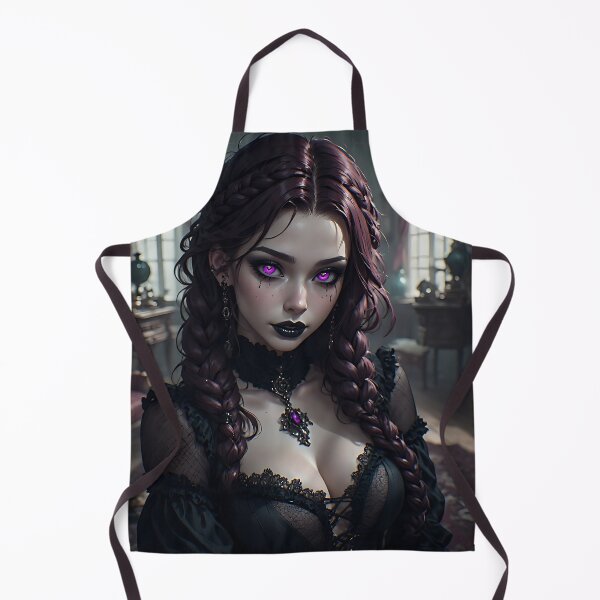 Item preview, Hot Halloween Anime Babe Goth Mommy Waifu Woman designed and sold by Your New Fixation.