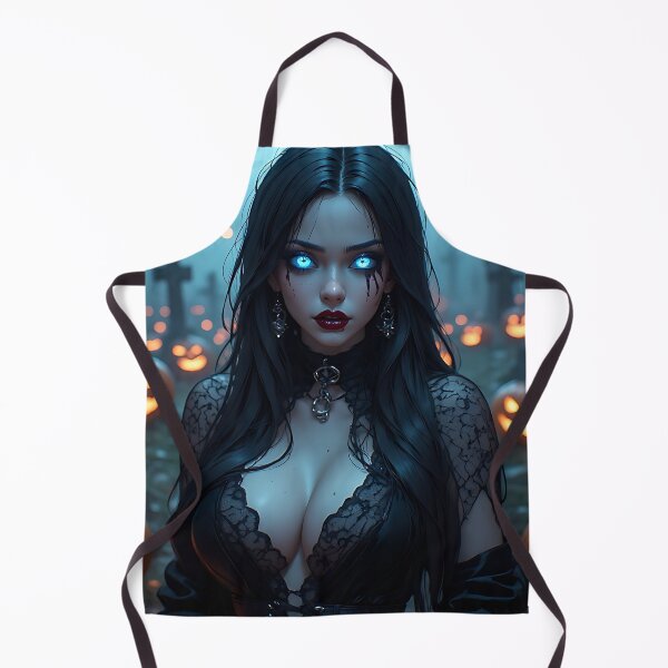 Item preview, Hot Halloween Anime Babe Goth Mommy Waifu Woman designed and sold by Your New Fixation.