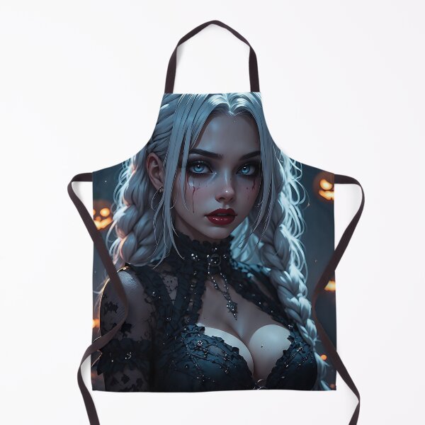 Item preview, Hot Halloween Anime Babe Goth Mommy Waifu Woman designed and sold by Your New Fixation.