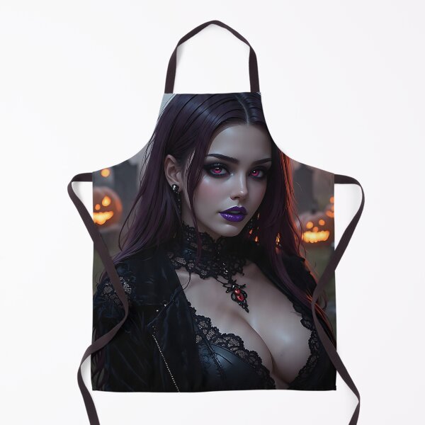 Item preview, Hot Halloween Anime Babe Goth Mommy Waifu Woman designed and sold by Your New Fixation.