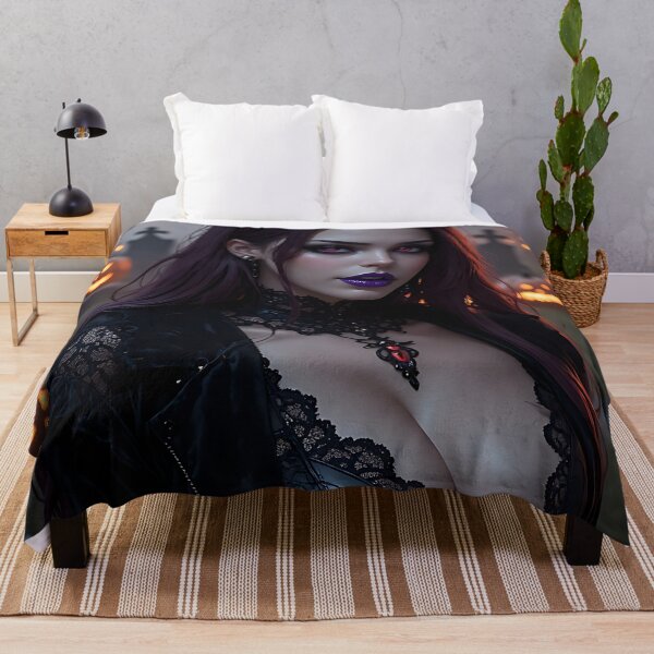 Item preview, Hot Halloween Anime Babe Goth Mommy Waifu Woman designed and sold by Your New Fixation.