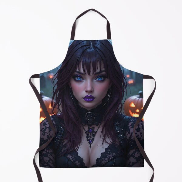 Item preview, Hot Halloween Anime Babe Goth Mommy Waifu Woman designed and sold by Your New Fixation.