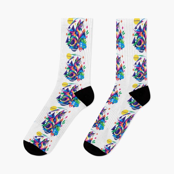 Item preview, Vibrant Geometric Pop Art Cat designed and sold by DopamineMosaic.