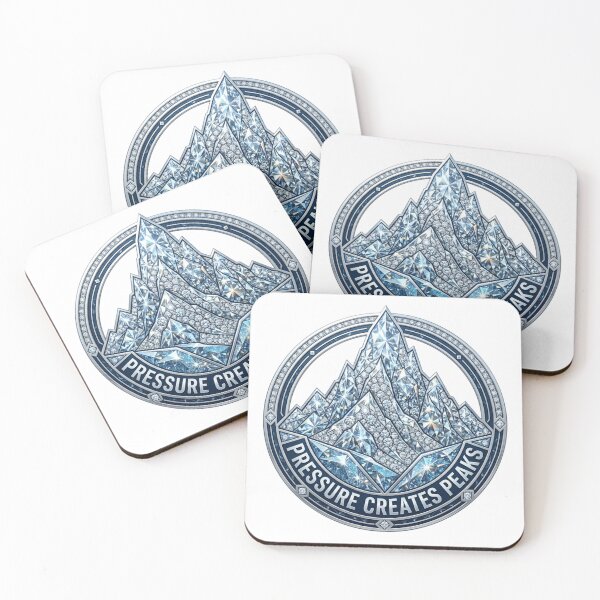 Item preview, Pressure Creates Peaks - Luxury Diamond Mountain Motivation designed and sold by Sanan Israyilli.
