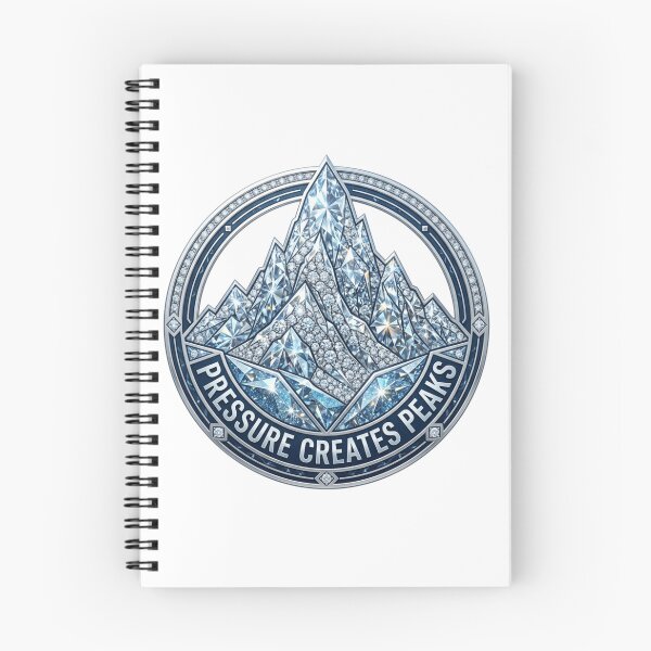 Item preview, Pressure Creates Peaks - Luxury Diamond Mountain Motivation designed and sold by Sanan Israyilli.