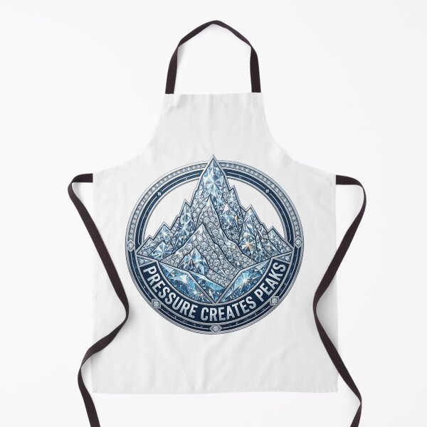 Item preview, Pressure Creates Peaks - Luxury Diamond Mountain Motivation designed and sold by Sanan Israyilli.