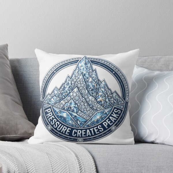 Item preview, Pressure Creates Peaks - Luxury Diamond Mountain Motivation designed and sold by Sanan Israyilli.
