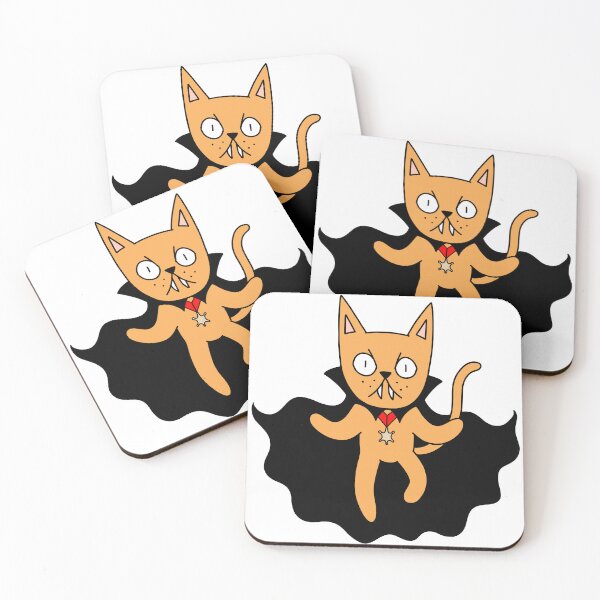 Item preview, Dracula Cat - Floating - orange designed and sold by motherbrainart.