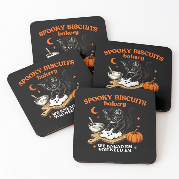 Item preview, Kitty Biscuits Spooky Season Spooky Biscuits Bakery Cat designed and sold by chasenurbyst.