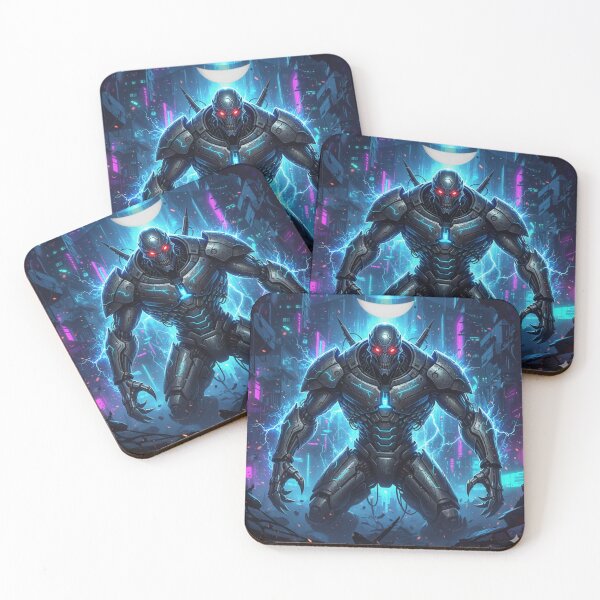 Item preview, Cyberpunk Cyborg Warrior Print | Sci-Fi Mecha Decor designed and sold by ZyVoAli.