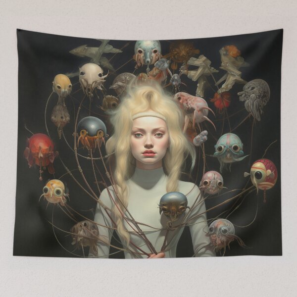 Item preview, Floating Alien Friends: Surreal Cosmic Space Art  designed and sold by DEC02.