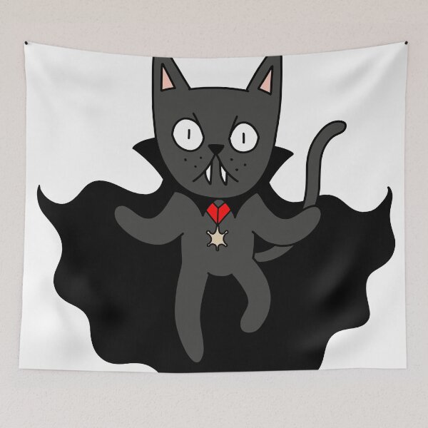 Item preview, Dracula Cat - Floating - black designed and sold by motherbrainart.