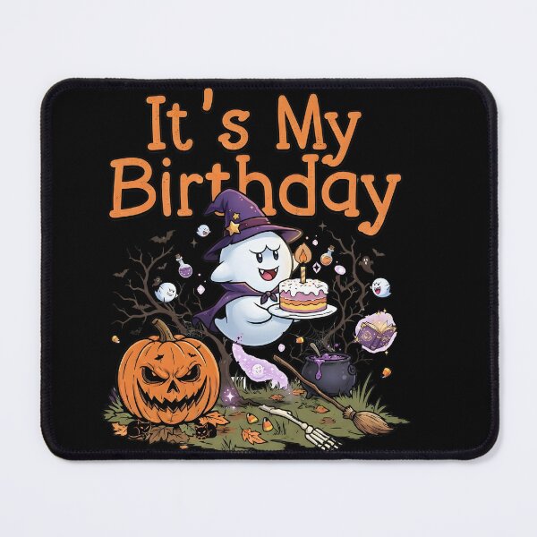 Item preview, Its My Birthday Cute Little Ghost Halloween Cake Gift designed and sold by RoyesButler.