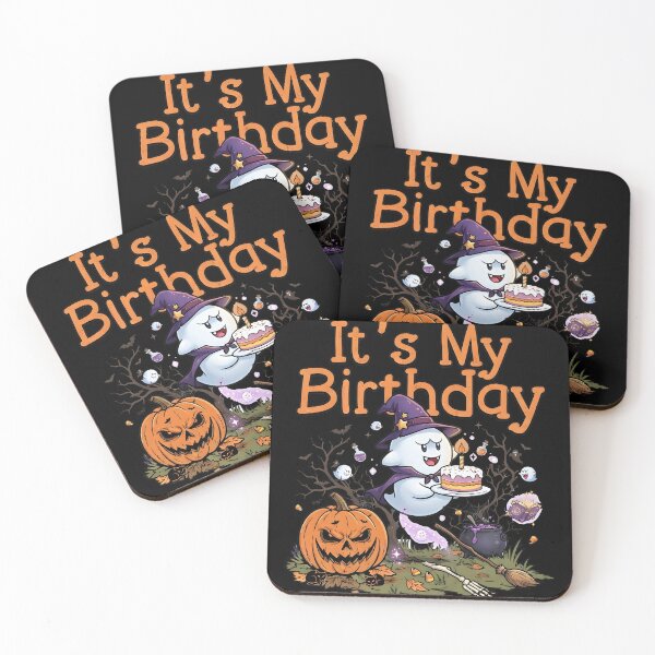 Item preview, Its My Birthday Cute Little Ghost Halloween Cake Gift designed and sold by RoyesButler.