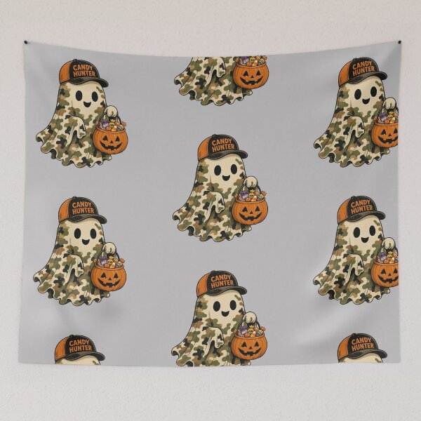 Item preview, Camo Ghost Candy Hunter Cute Halloween Trick Or Treat designed and sold by CF_VintageDesign.