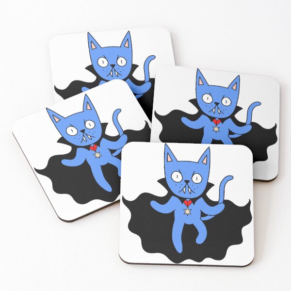 Item preview, Dracula Cat - Floating - blue designed and sold by motherbrainart.