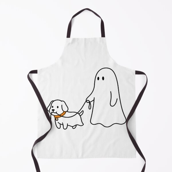 Item preview, Funny Ghost Dog Walking Owner Minimalist Cute Spooky designed and sold by WorldShop17.