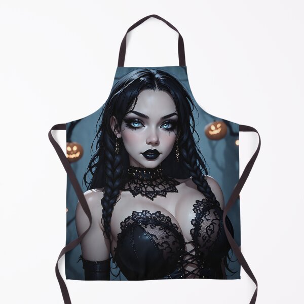 Item preview, Hot Halloween Anime Babe Goth Mommy Waifu Woman designed and sold by Your New Fixation.
